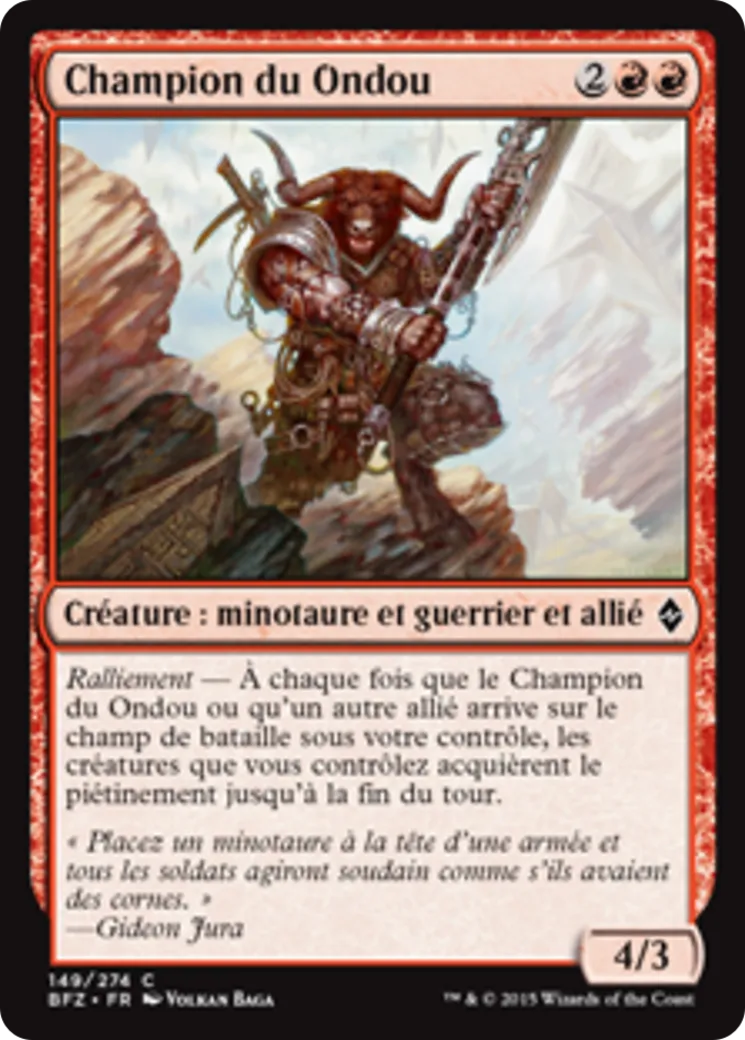 Champion du Ondou — Battle for Zendikar — Magic: The Gathering