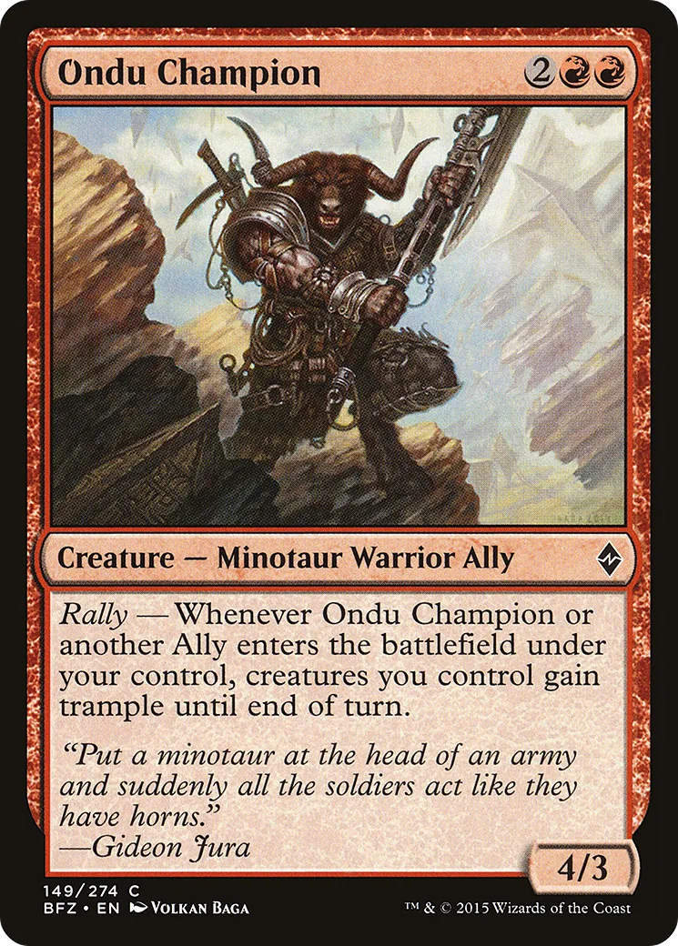 Champion du Ondou — Battle for Zendikar — Magic: The Gathering