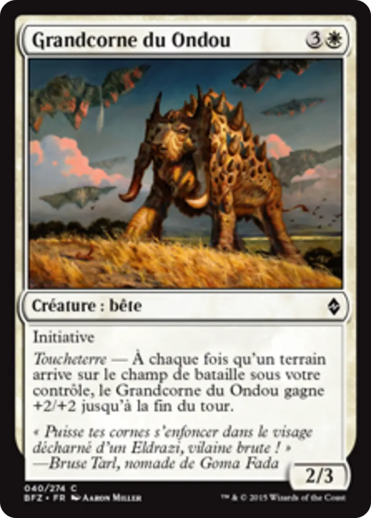 Grandcorne du Ondou — Battle for Zendikar — Magic: The Gathering