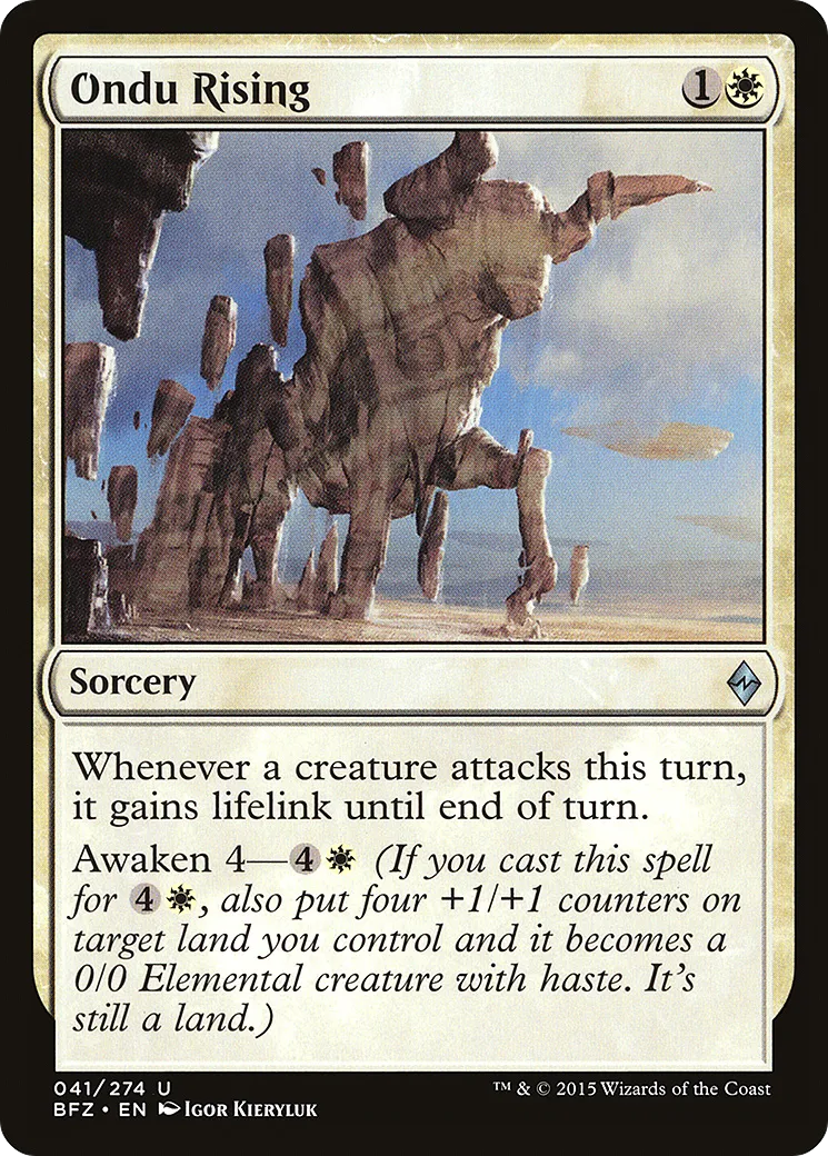Ondu Rising — Battle for Zendikar — Magic: The Gathering
