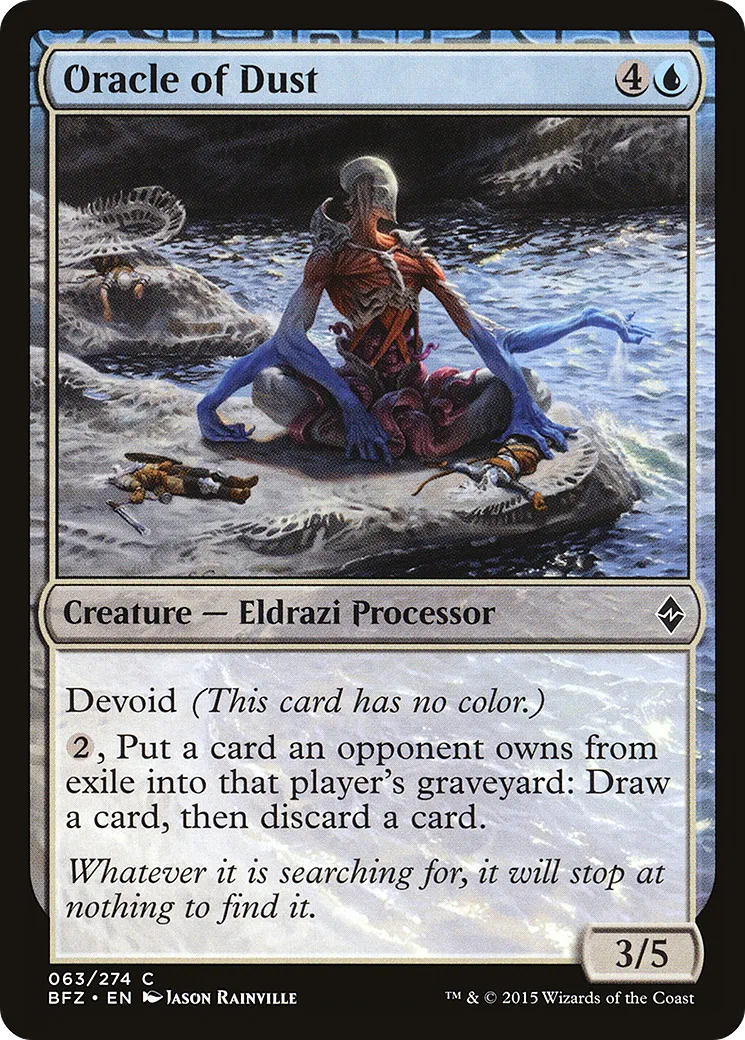 Oracle de poussière — Battle for Zendikar — Magic: The Gathering