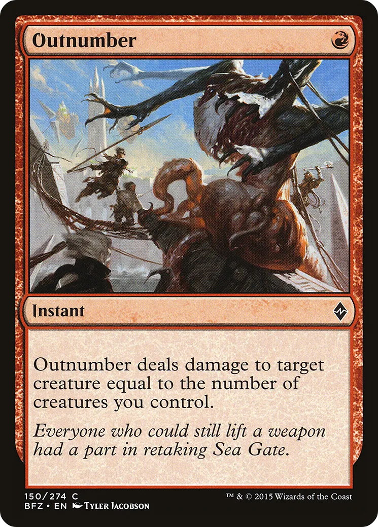 Outnumber — Battle for Zendikar — Magic: The Gathering