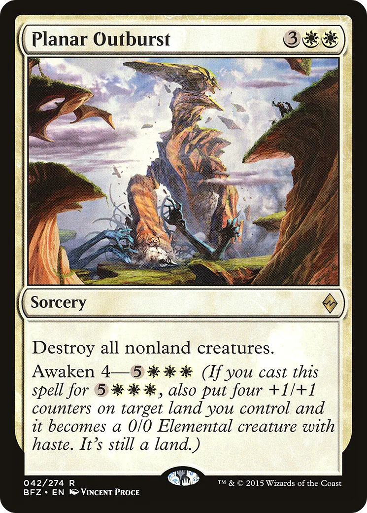 Planar Outburst — Battle for Zendikar — Magic: The Gathering