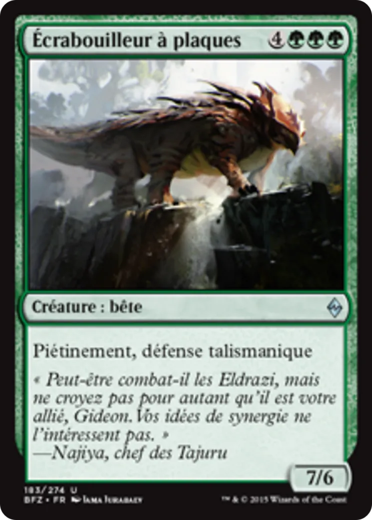 Écrabouilleur à plaques — Battle for Zendikar — Magic: The Gathering