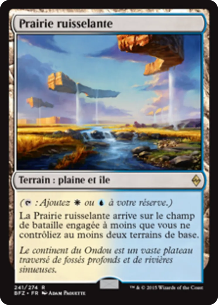 Prairie ruisselante — Battle for Zendikar — Magic: The Gathering