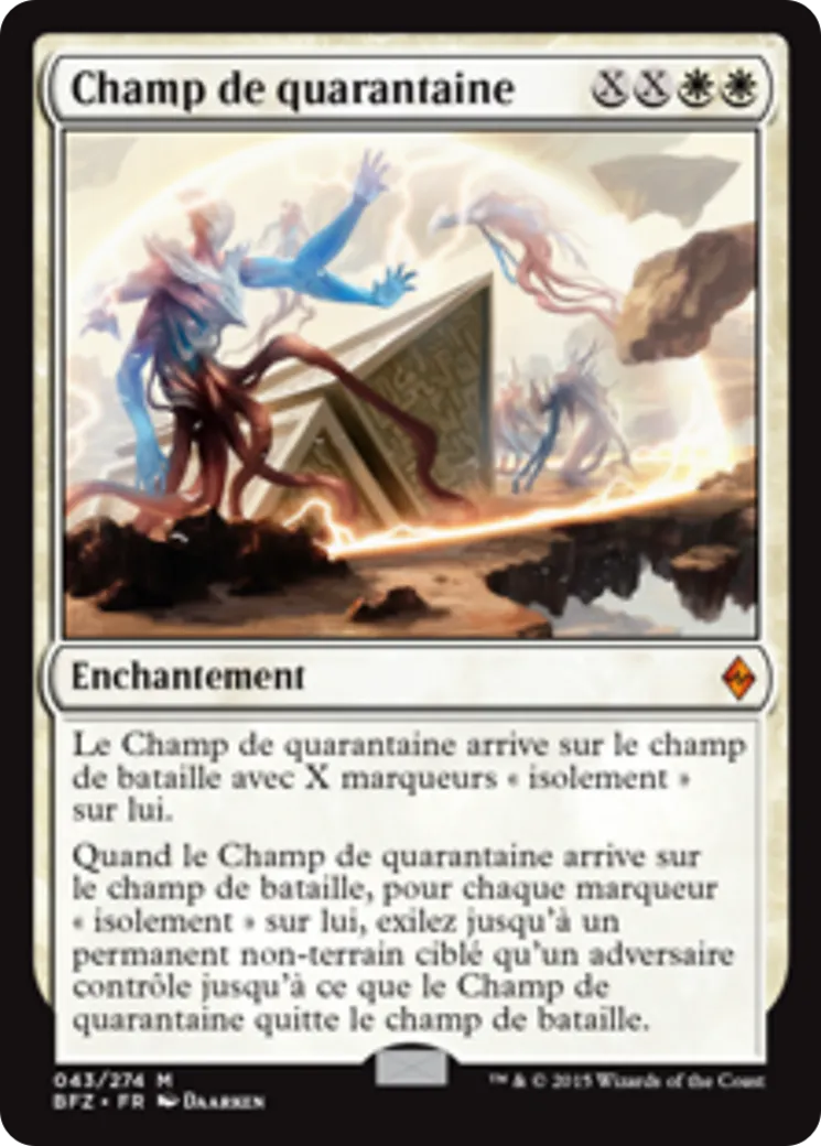 Champ de quarantaine — Battle for Zendikar — Magic: The Gathering