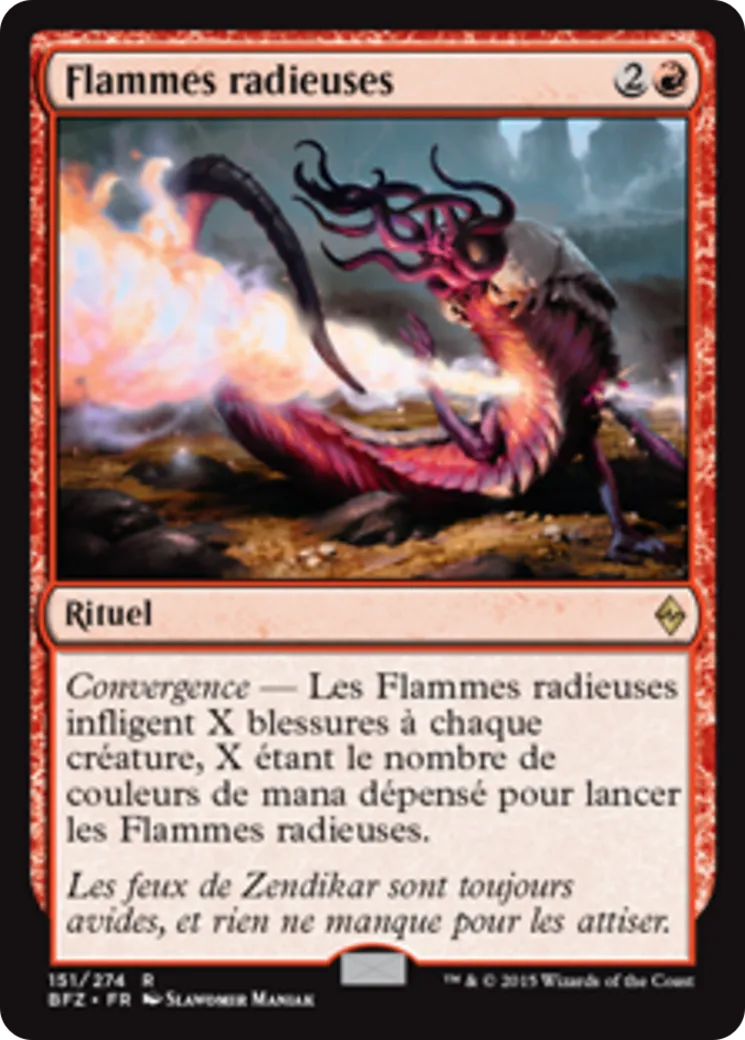 Flammes radieuses from Battle for Zendikar - Magic: The Gathering