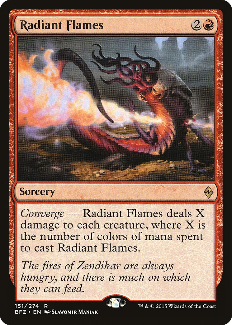 Radiant Flames — Battle for Zendikar — Magic: The Gathering
