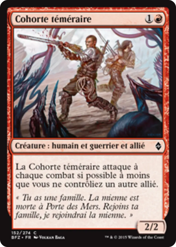 Cohorte téméraire — Battle for Zendikar — Magic: The Gathering