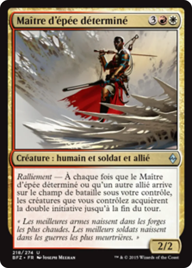 Maître d'épée déterminé — Battle for Zendikar — Magic: The Gathering