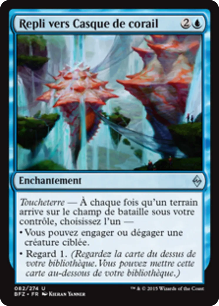 Repli vers Casque de corail — Battle for Zendikar — Magic: The Gathering