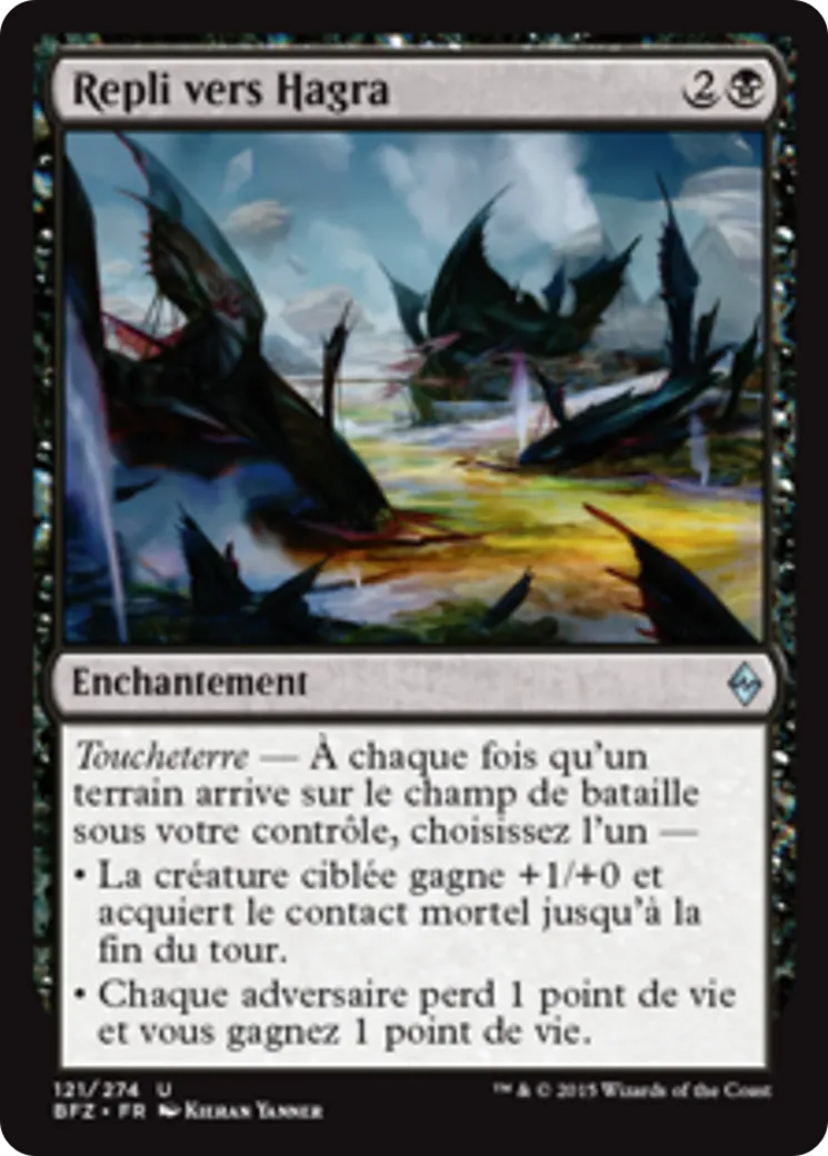 Repli vers Hagra — Battle for Zendikar — Magic: The Gathering
