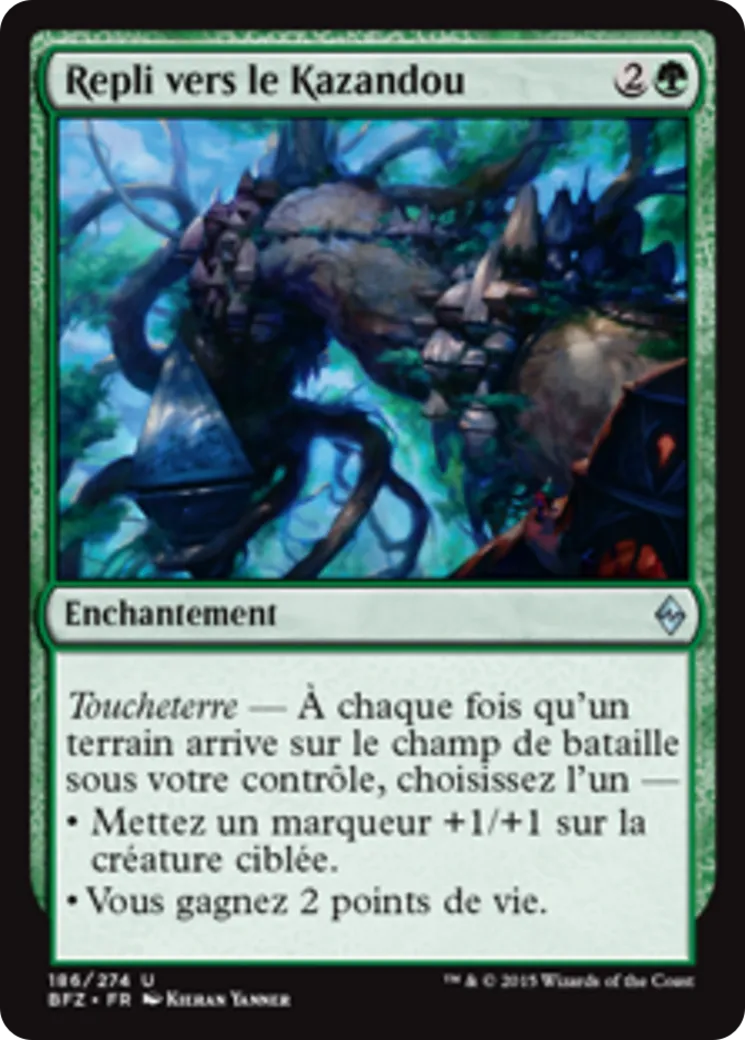 Repli vers le Kazandou from Battle for Zendikar - Magic: The Gathering