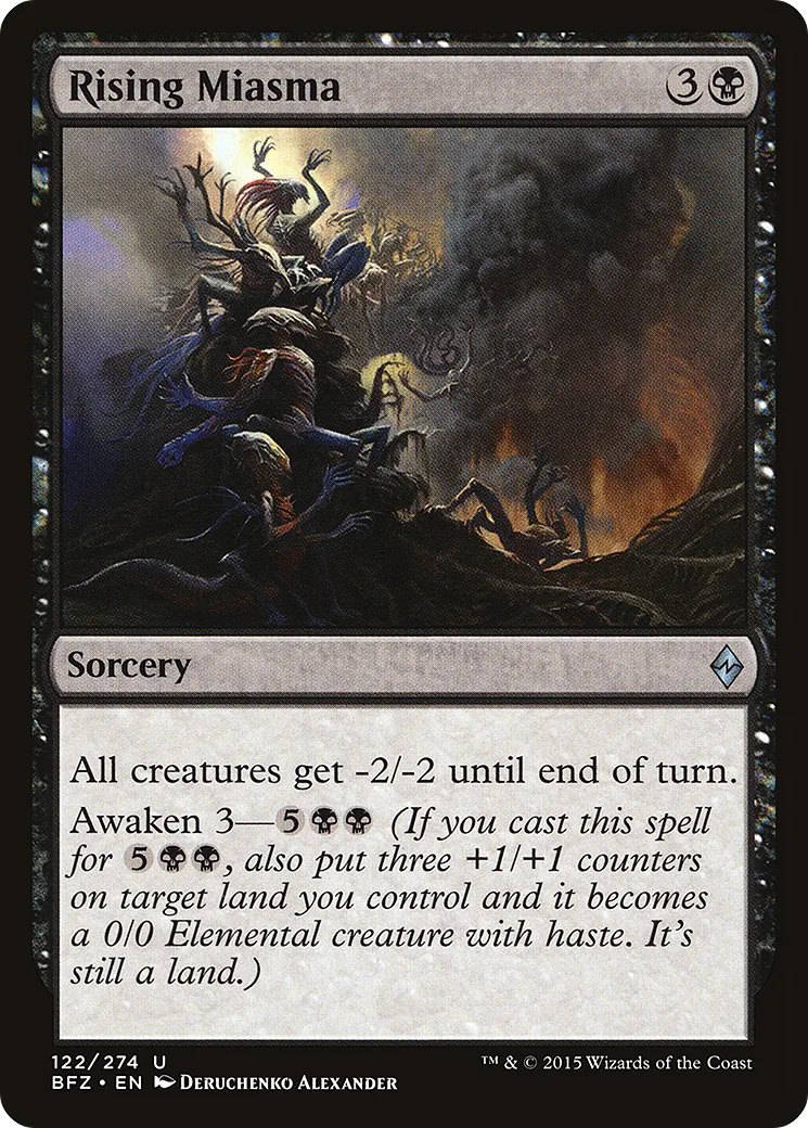 Rising Miasma — Battle for Zendikar — Magic: The Gathering