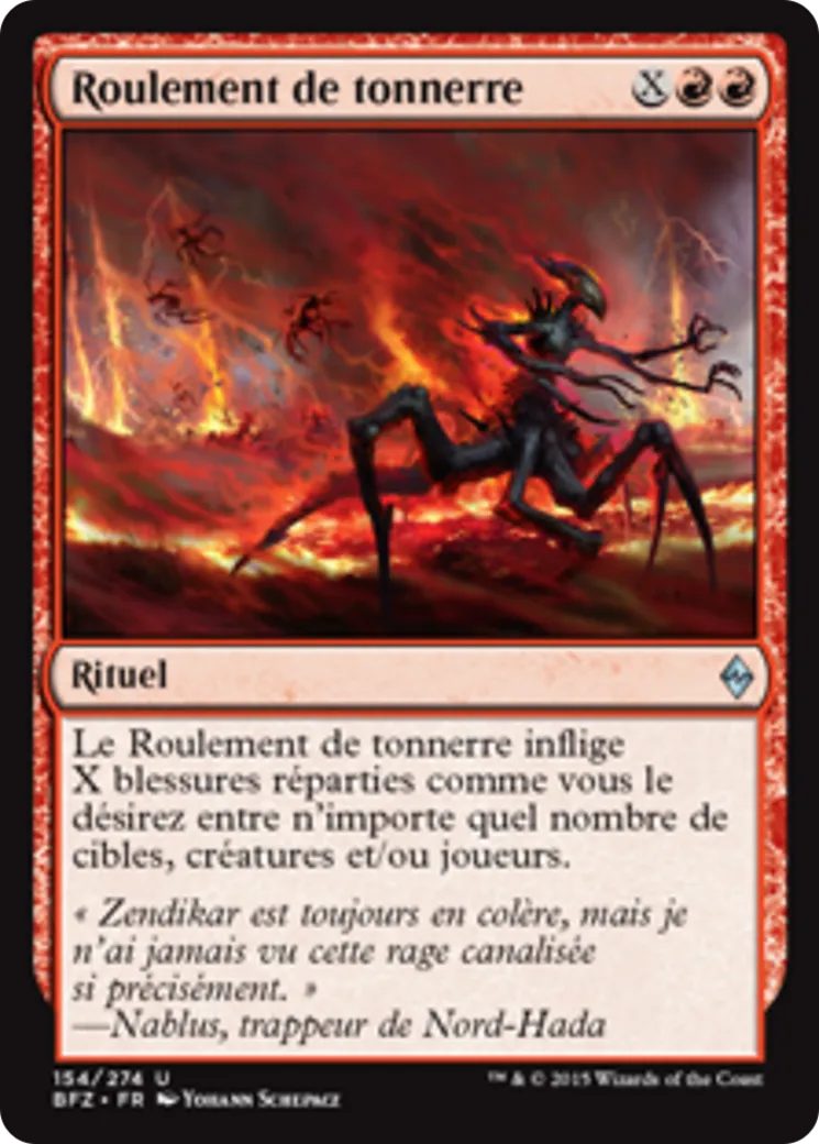 Roulement de tonnerre from Battle for Zendikar - Magic: The Gathering