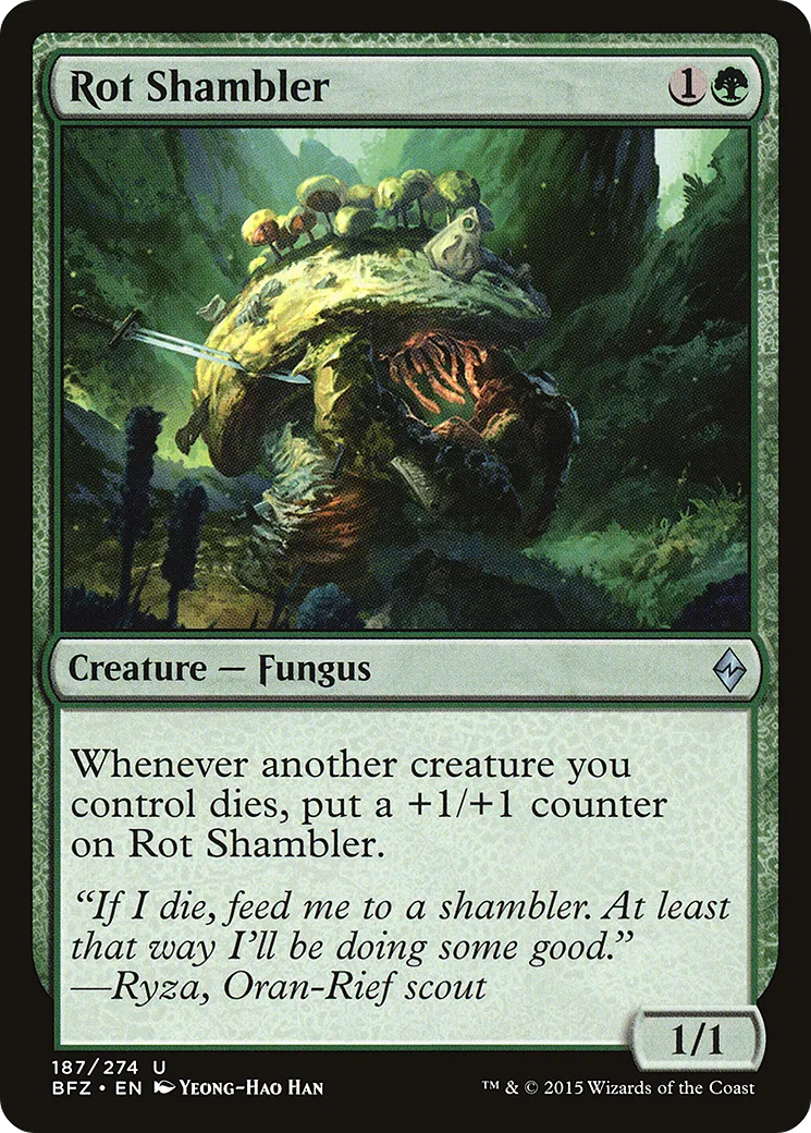 Rot Shambler from Battle for Zendikar - Magic: The Gathering