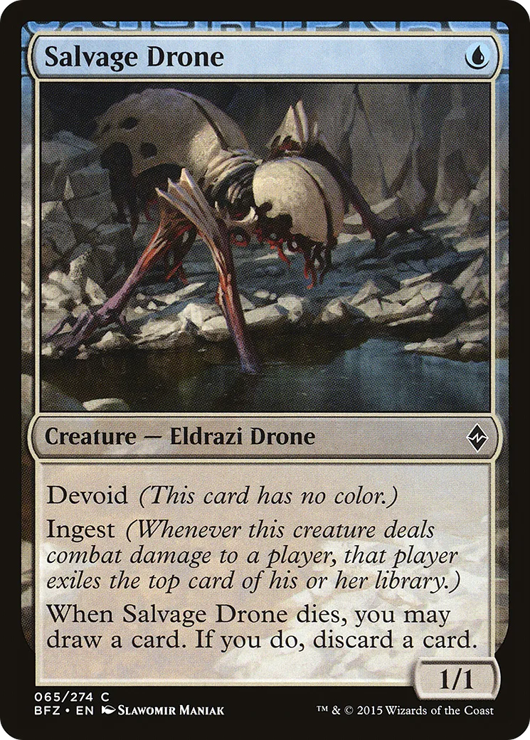 Drone de récupération — Battle for Zendikar — Magic: The Gathering