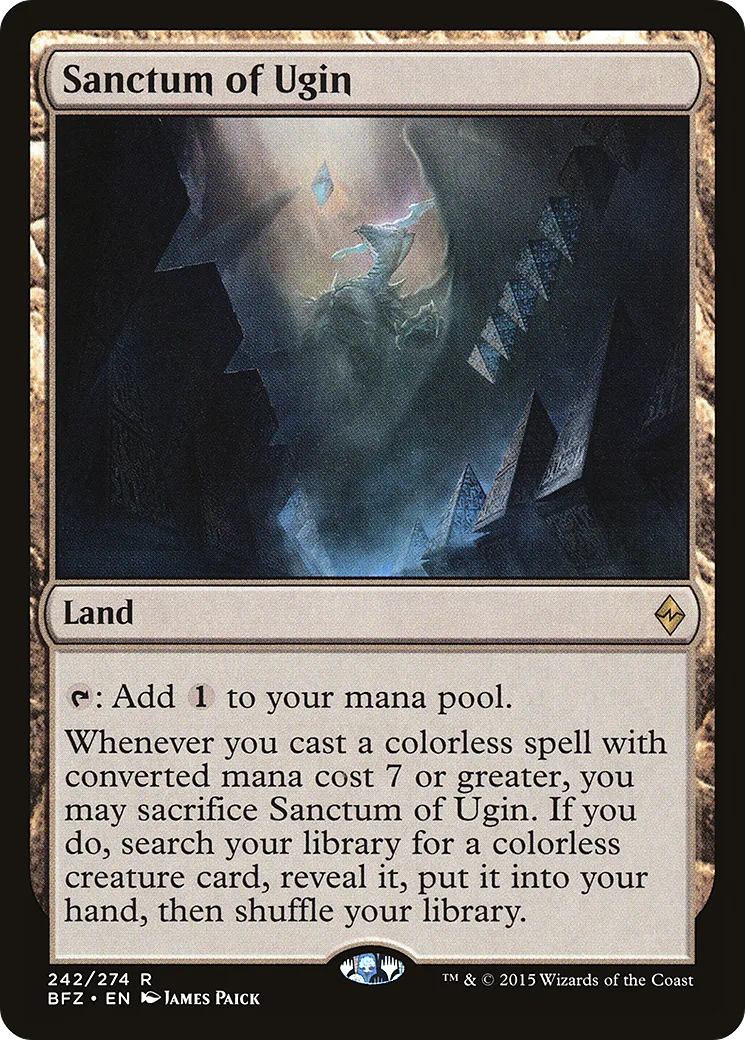 Sanctum of Ugin from Battle for Zendikar - Magic: The Gathering