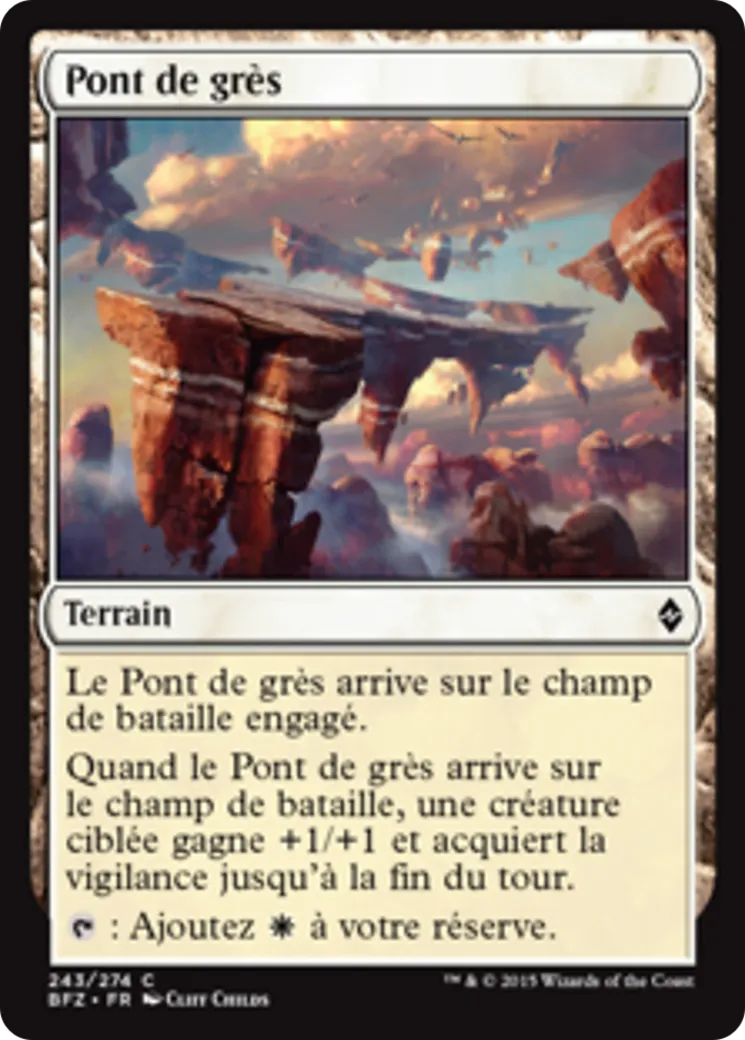 Pont de grès — Battle for Zendikar — Magic: The Gathering