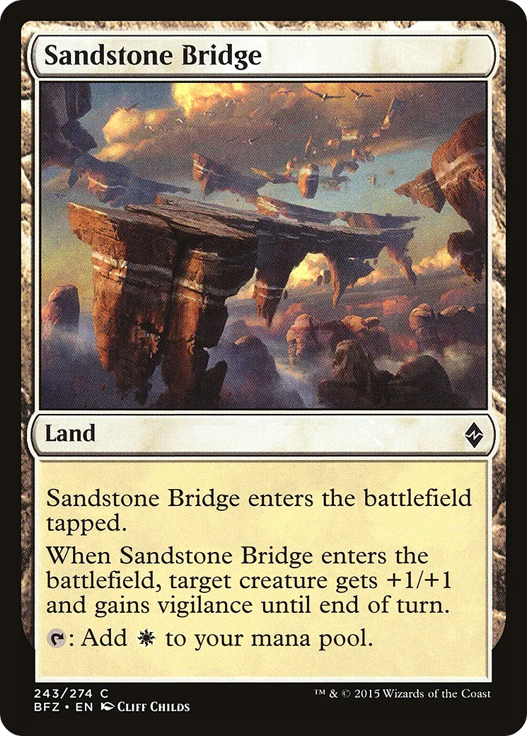 Pont de grès — Battle for Zendikar — Magic: The Gathering