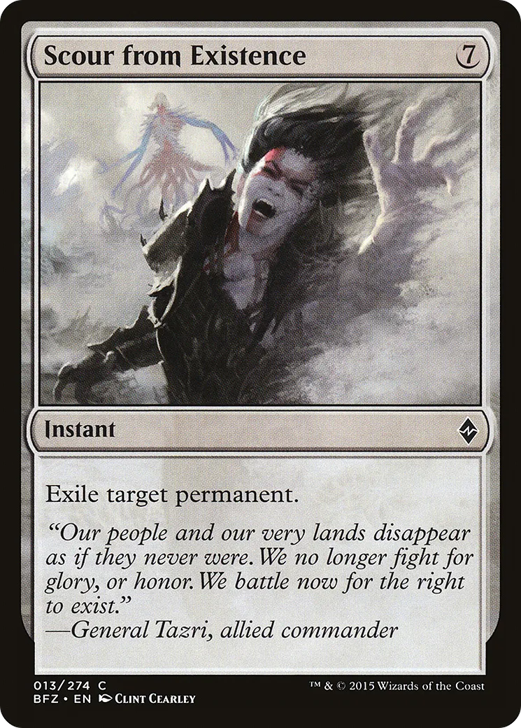 Abolition de l'existence — Battle for Zendikar — Magic: The Gathering