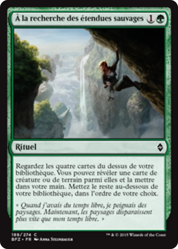 À la recherche des étendues sauvages from Battle for Zendikar - Magic: The Gathering