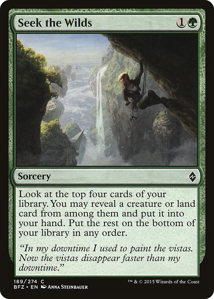 Seek the Wilds — Battle for Zendikar — Magic: The Gathering