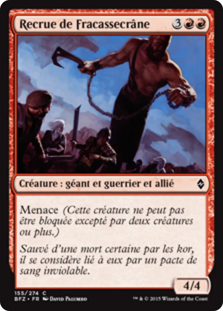 Recrue de Fracassecrâne — Battle for Zendikar — Magic: The Gathering