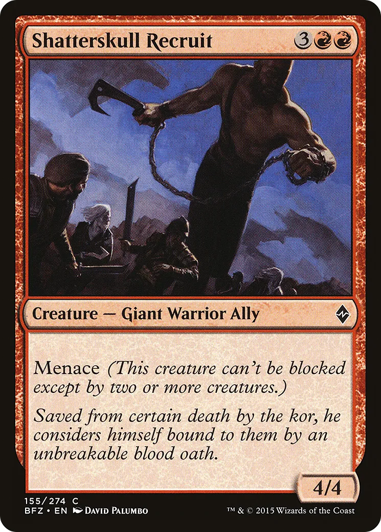 Shatterskull Recruit — Battle for Zendikar — Magic: The Gathering
