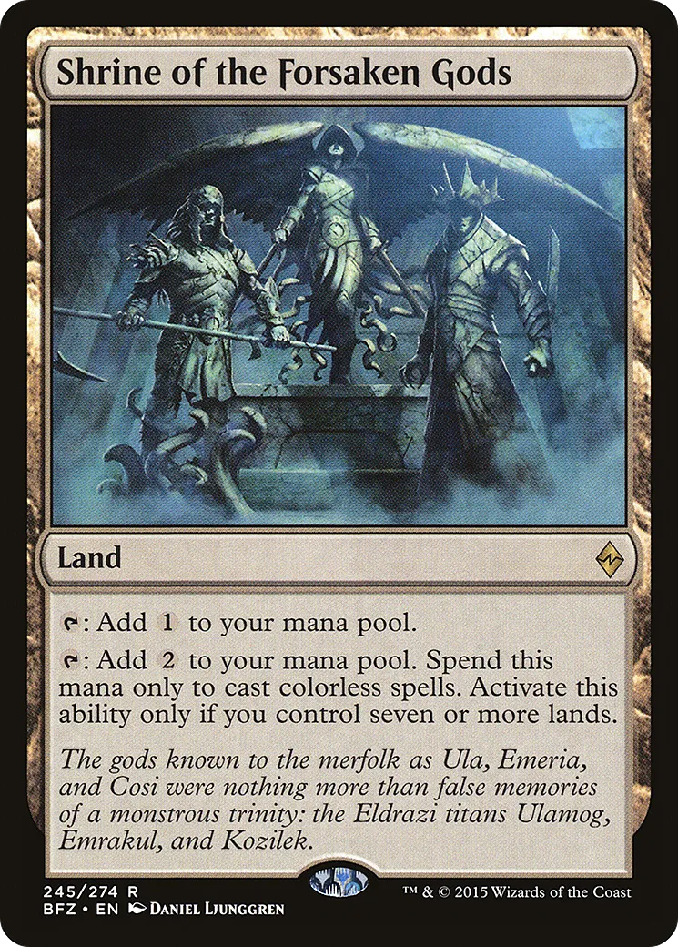 Shrine of the Forsaken Gods — Battle for Zendikar — Magic: The Gathering