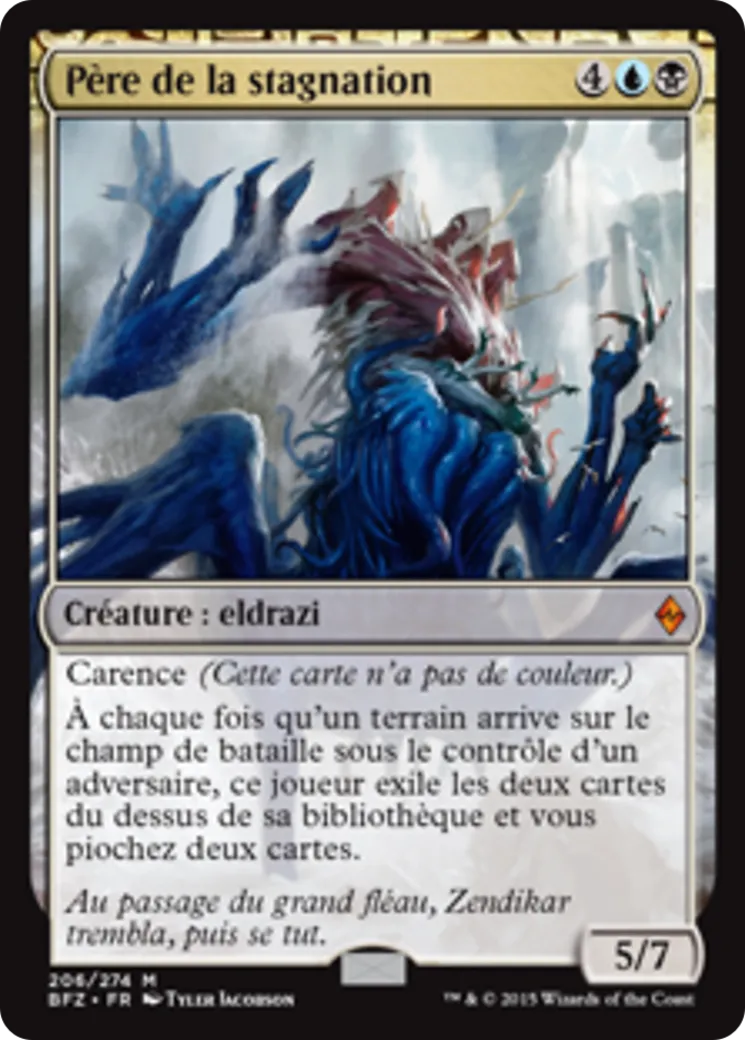 Père de la stagnation — Battle for Zendikar — Magic: The Gathering