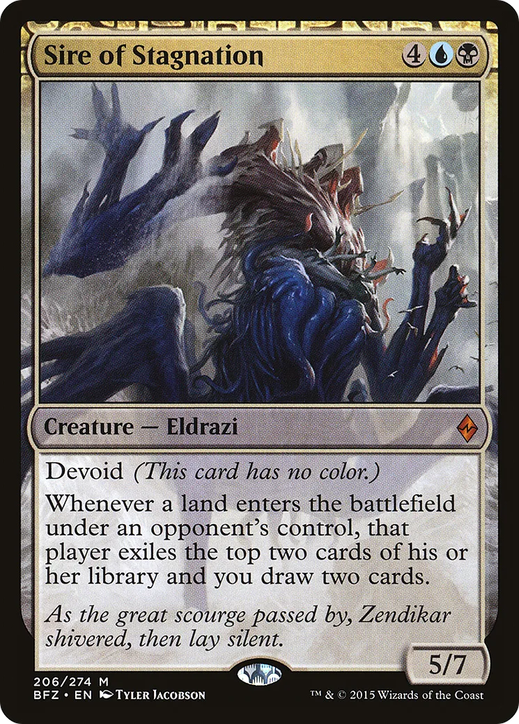 Père de la stagnation — Battle for Zendikar — Magic: The Gathering
