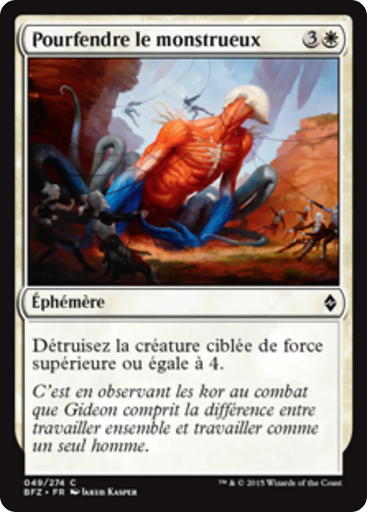 Pourfendre le monstrueux — Battle for Zendikar — Magic: The Gathering