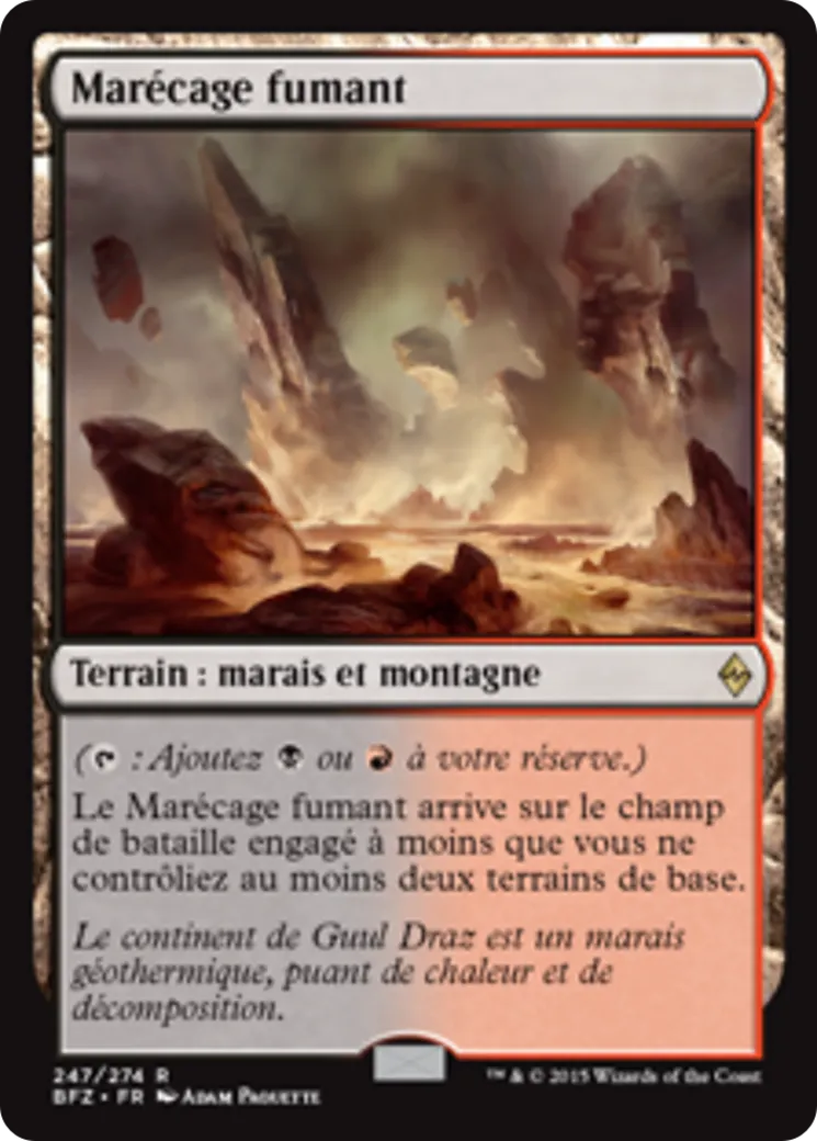 Marécage fumant — Battle for Zendikar — Magic: The Gathering