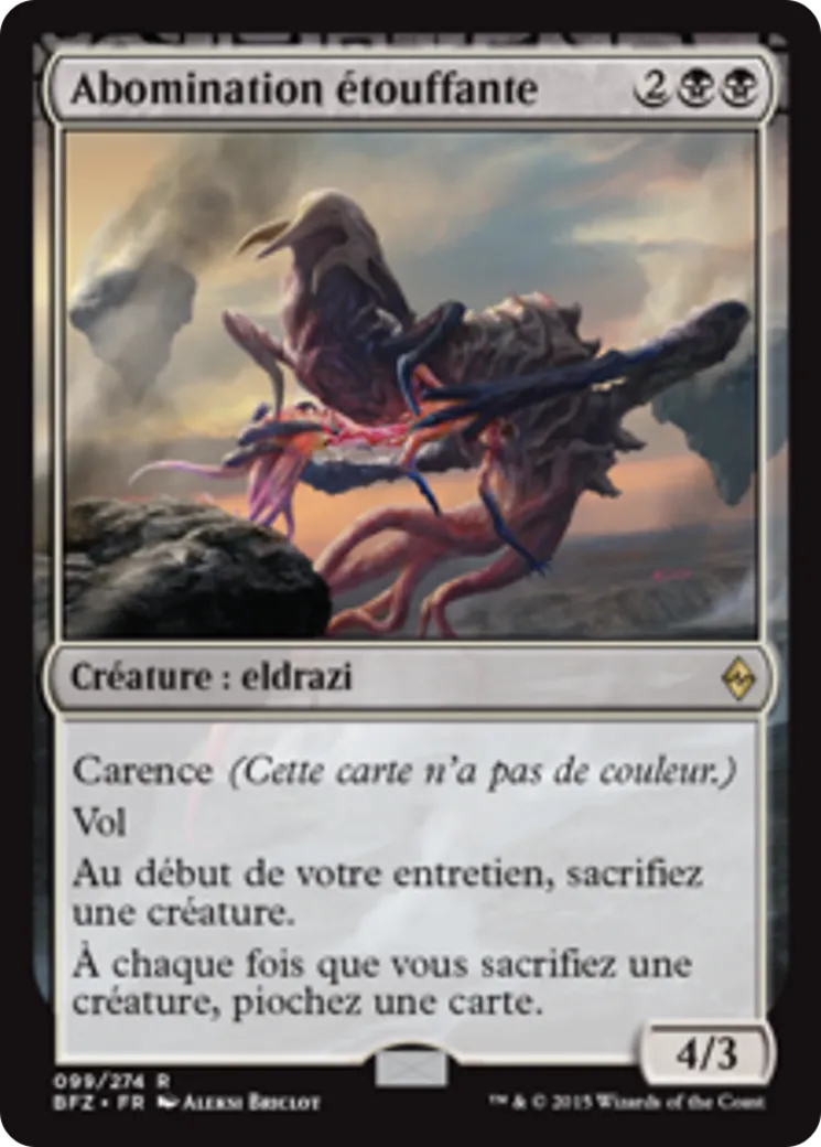 Abomination étouffante — Battle for Zendikar — Magic: The Gathering