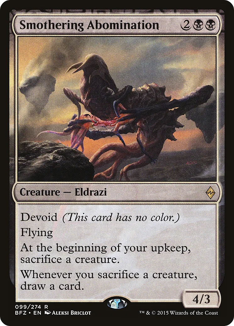 Smothering Abomination — Battle for Zendikar — Magic: The Gathering