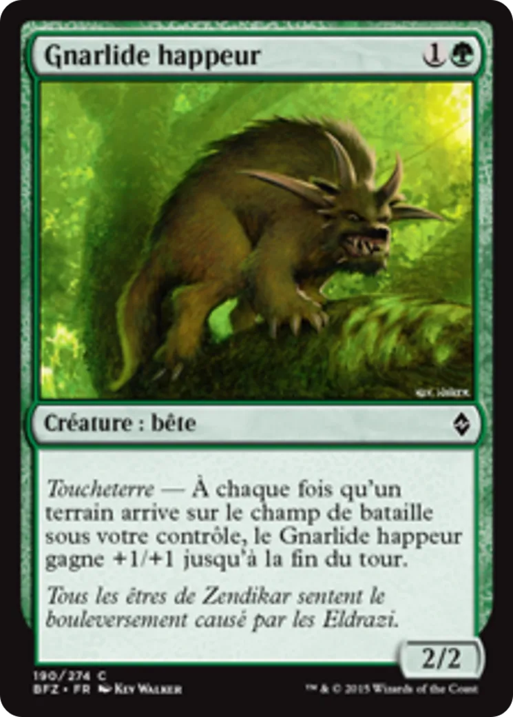 Gnarlide happeur — Battle for Zendikar — Magic: The Gathering