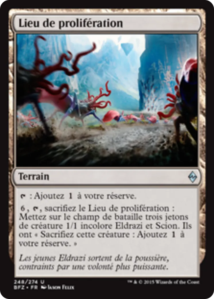 Lieu de prolifération from Battle for Zendikar - Magic: The Gathering