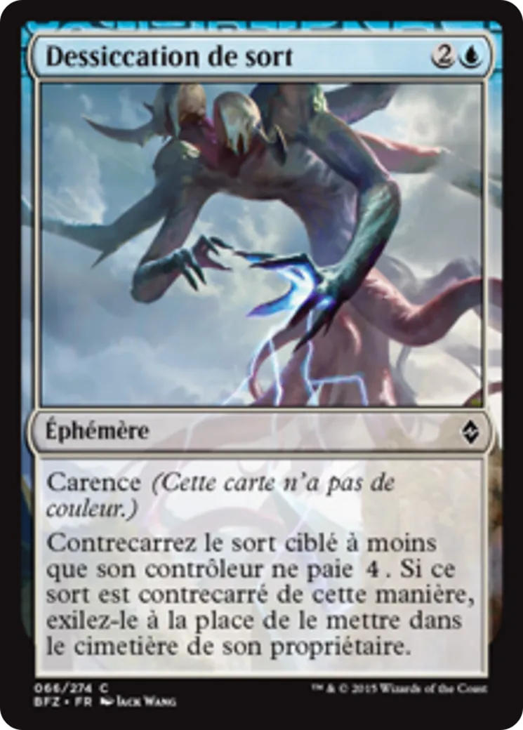 Dessiccation de sort — Battle for Zendikar — Magic: The Gathering