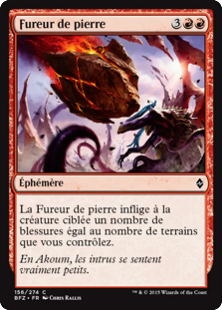 Fureur de pierre from Battle for Zendikar - Magic: The Gathering