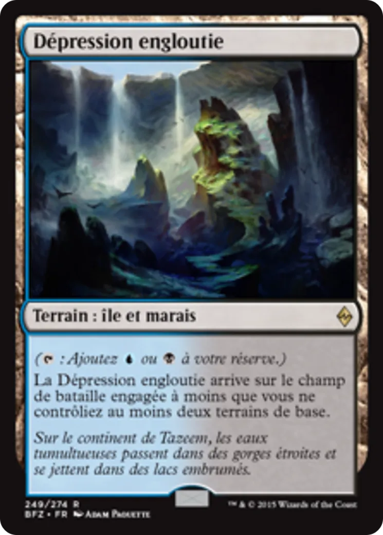 Dépression engloutie — Battle for Zendikar — Magic: The Gathering