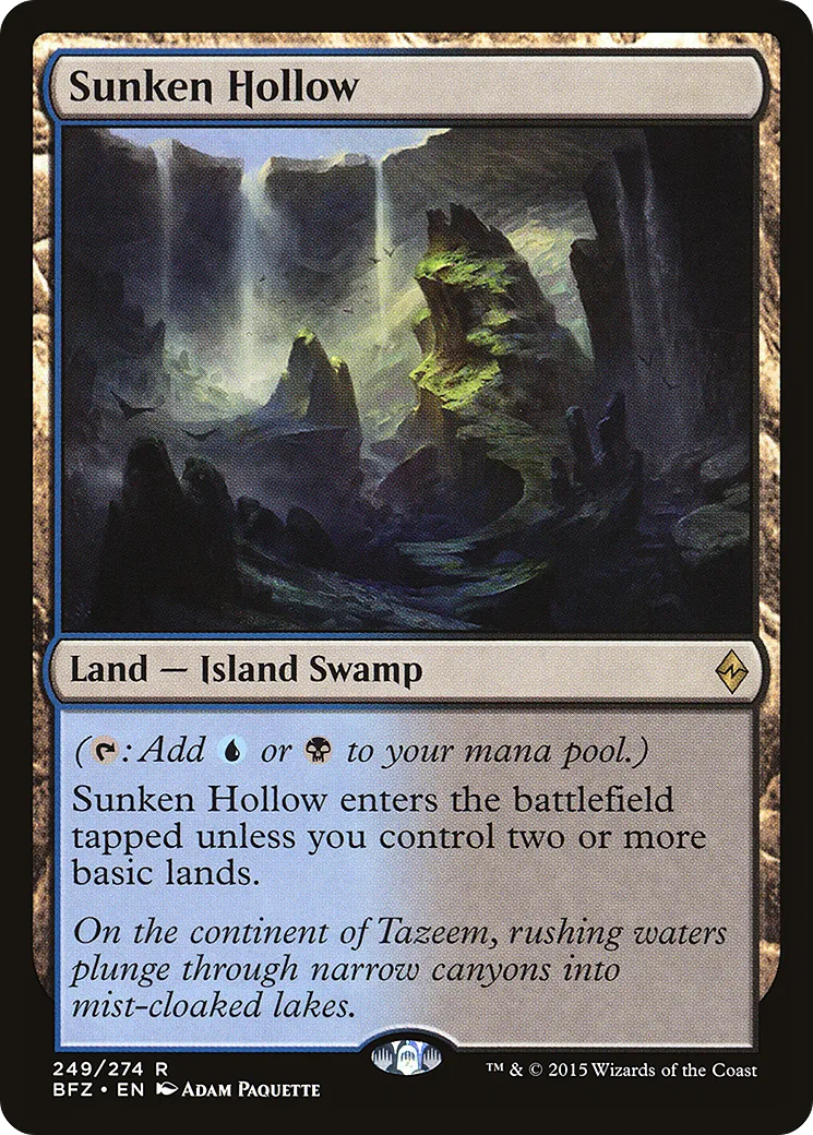 Sunken Hollow — Battle for Zendikar — Magic: The Gathering