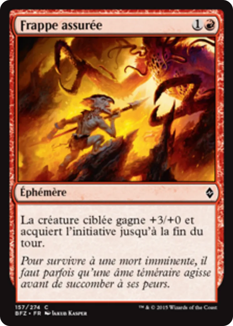 Frappe assurée from Battle for Zendikar - Magic: The Gathering