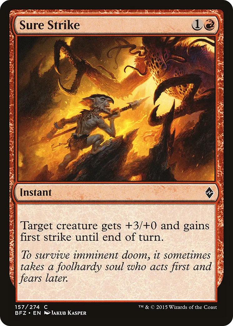 Sure Strike — Battle for Zendikar — Magic: The Gathering