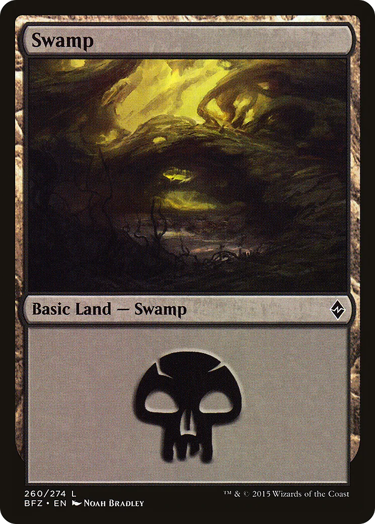 Swamp — Battle for Zendikar — Magic: The Gathering