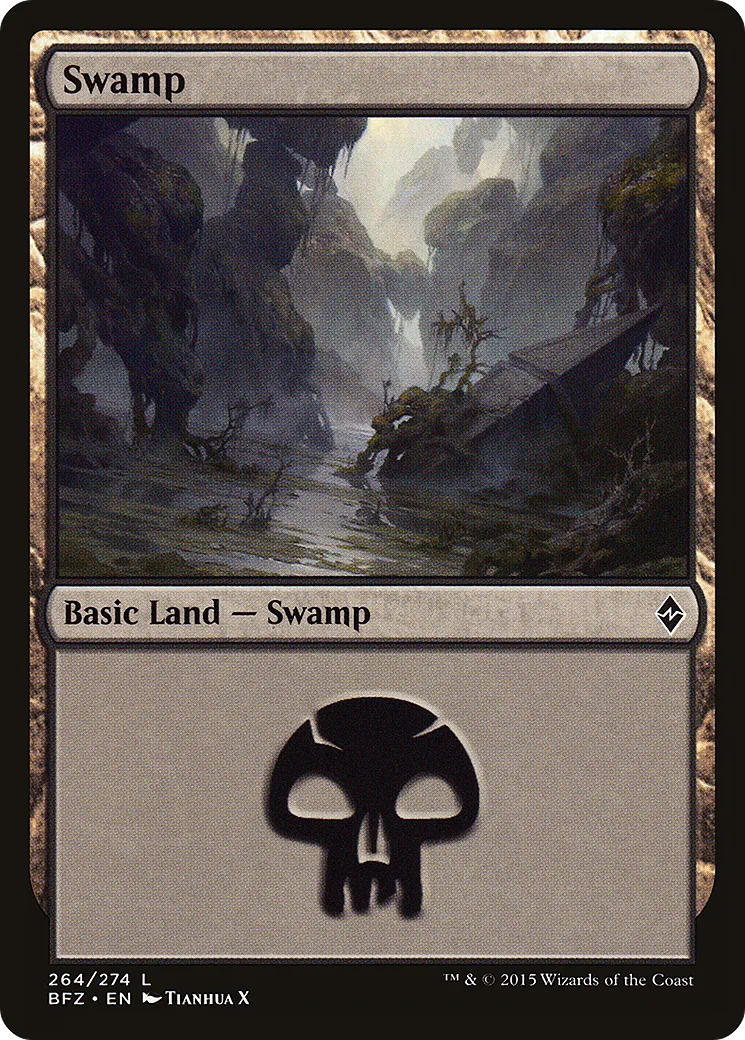Swamp — Battle for Zendikar — Magic: The Gathering