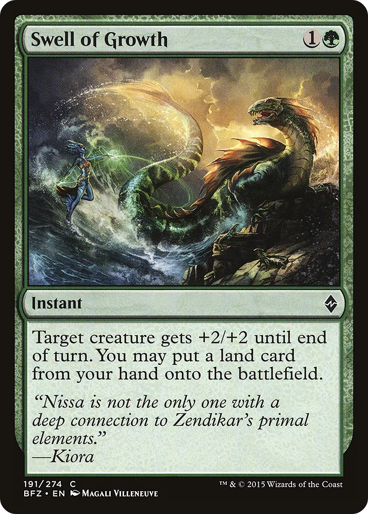 Swell of Growth — Battle for Zendikar — Magic: The Gathering