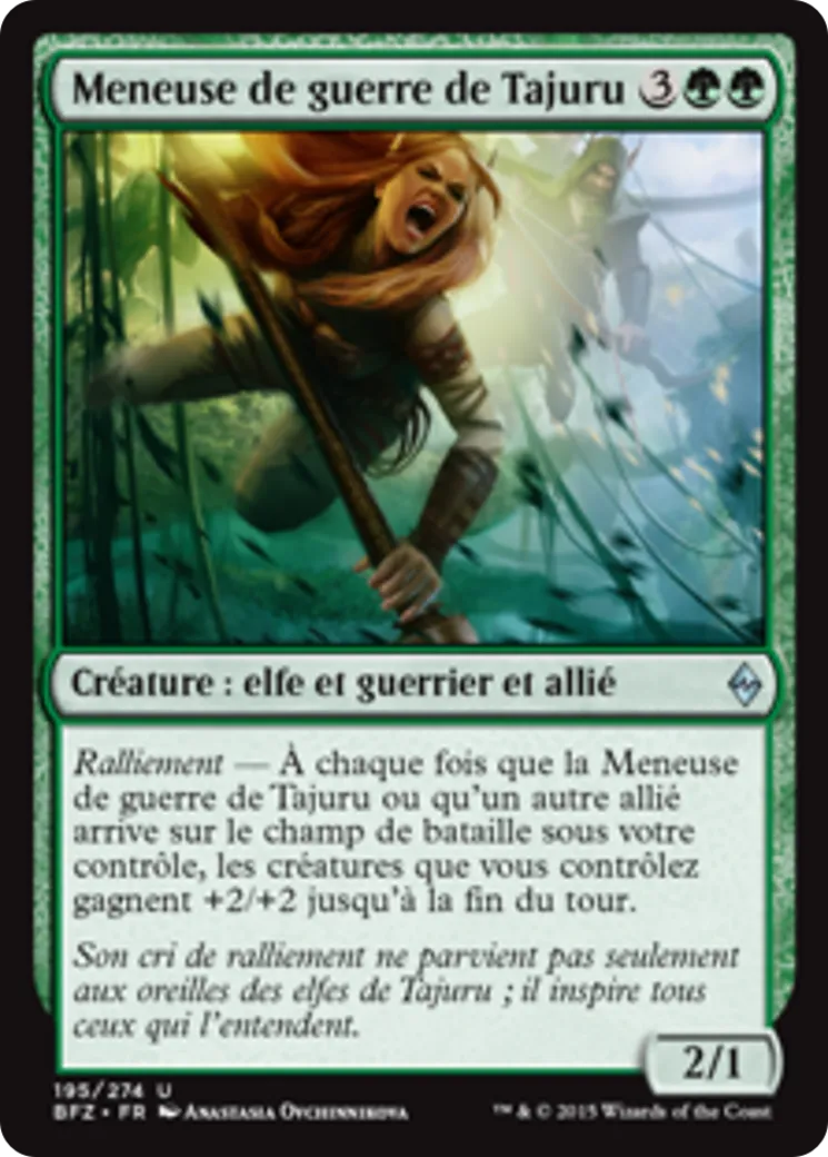 Meneuse de guerre de Tajuru — Battle for Zendikar — Magic: The Gathering