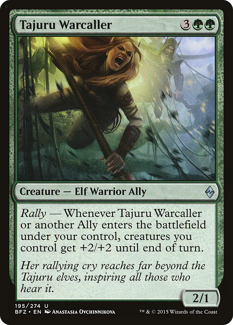 Tajuru Warcaller — Battle for Zendikar — Magic: The Gathering