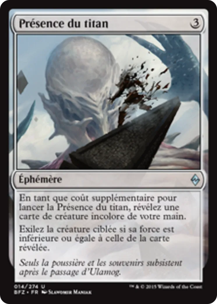 Présence du titan — Battle for Zendikar — Magic: The Gathering